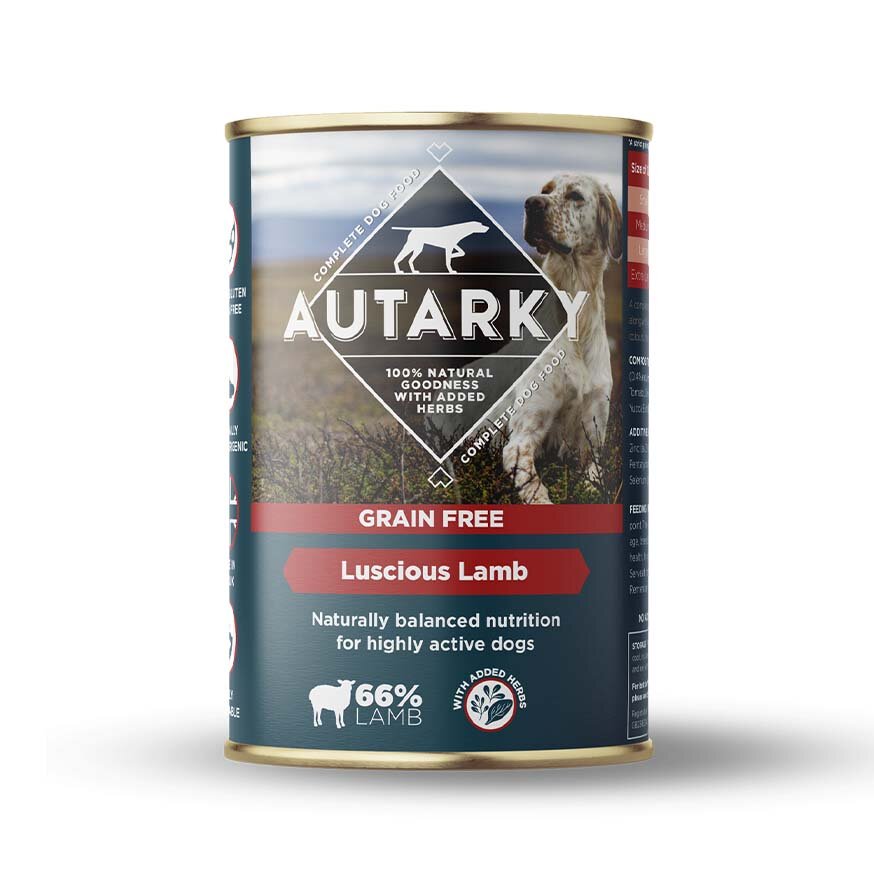 Autarky Grain Free Luscious Lamb Tins 12 x 395g