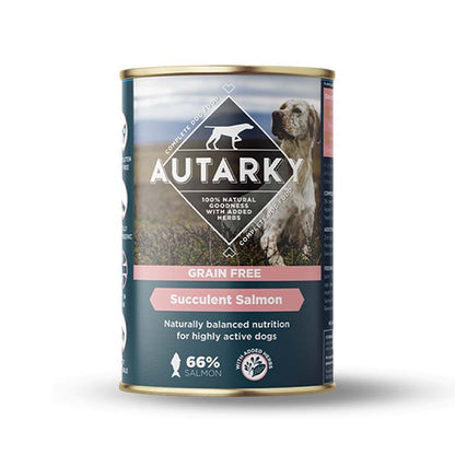 Autarky Grain Free Succulent Salmon Tins 12x395g