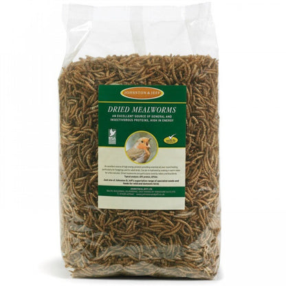 Johnston & Jeff Dried Mealworms 12.5kg