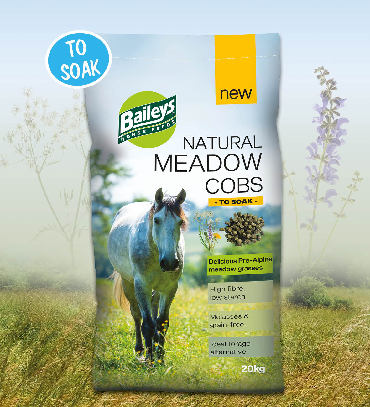 Baileys Natural Meadow Cobs 20kg