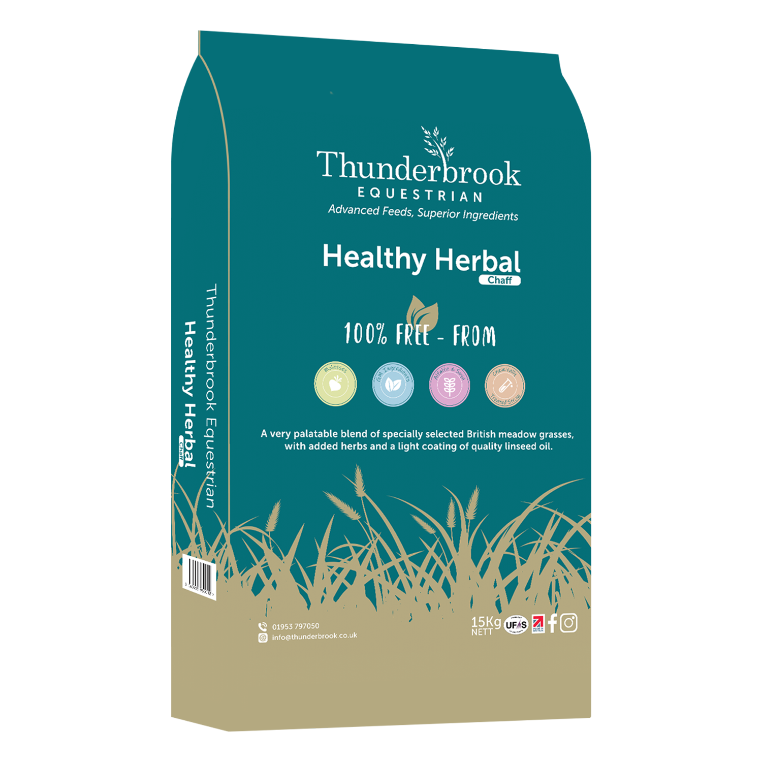 Thunderbrook Equestrian Healthy Herbal Chaff 15kg